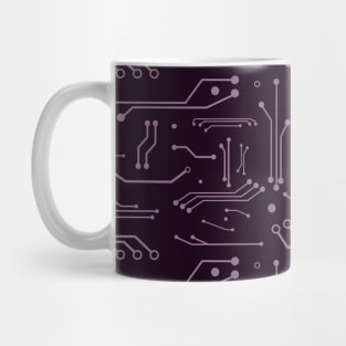 Purple Circuits Mug